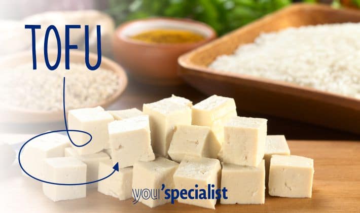 cubetti di tofu crudo