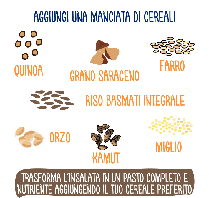 insalata perfetta: cereali