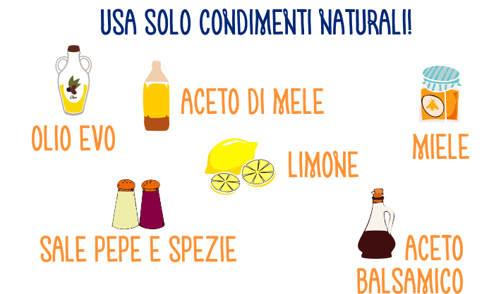 insalata perfetta: solo condimenti naturali
